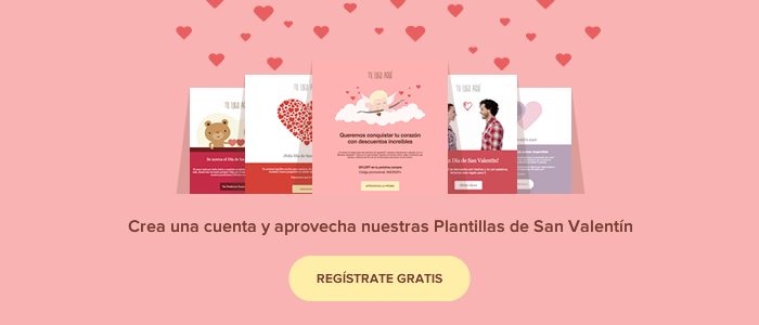 Plantillas de Email para San Valentín