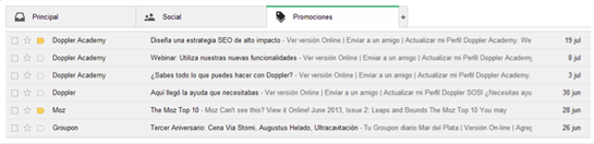 Nueva bandeja de gmail